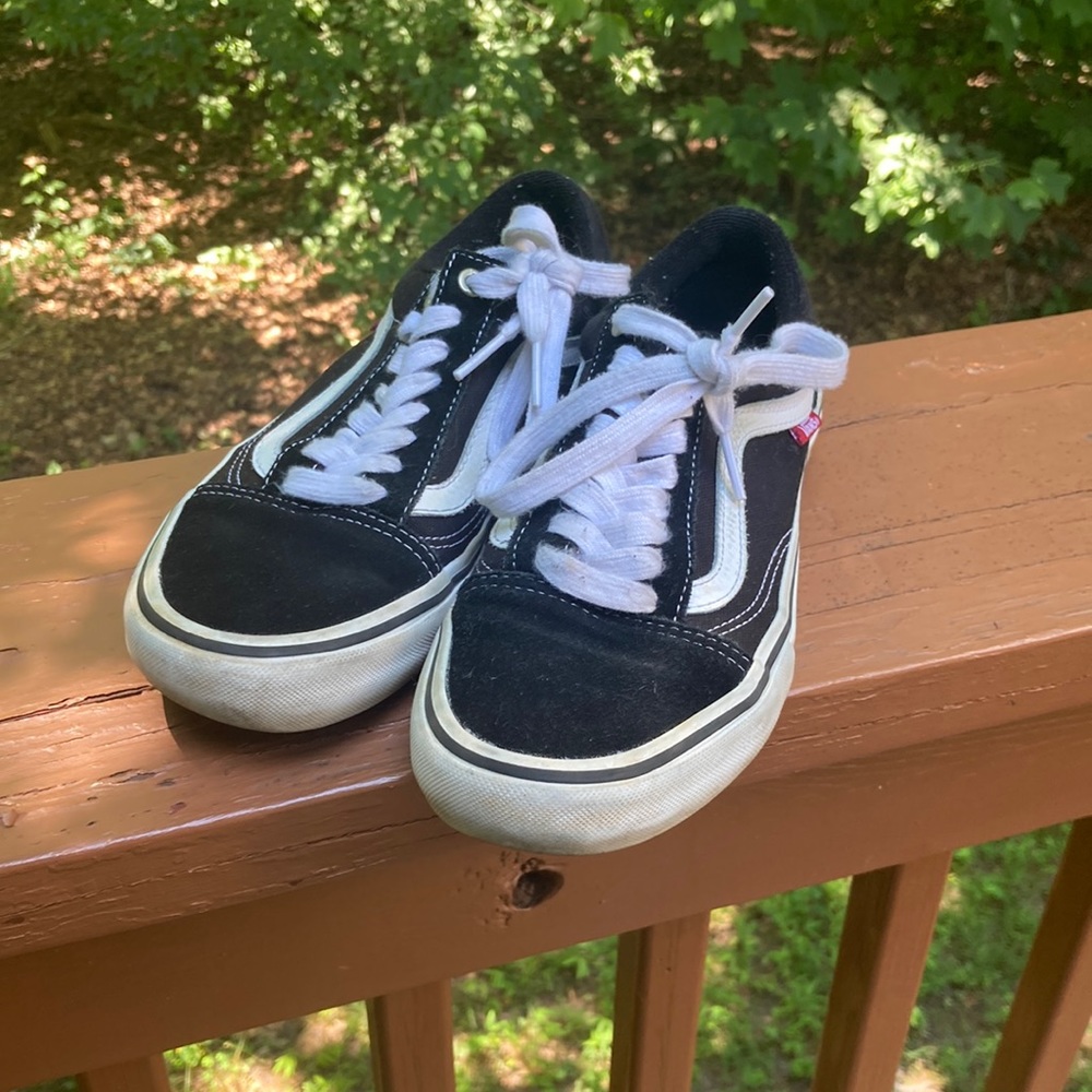 Vans black suede pro sneakers